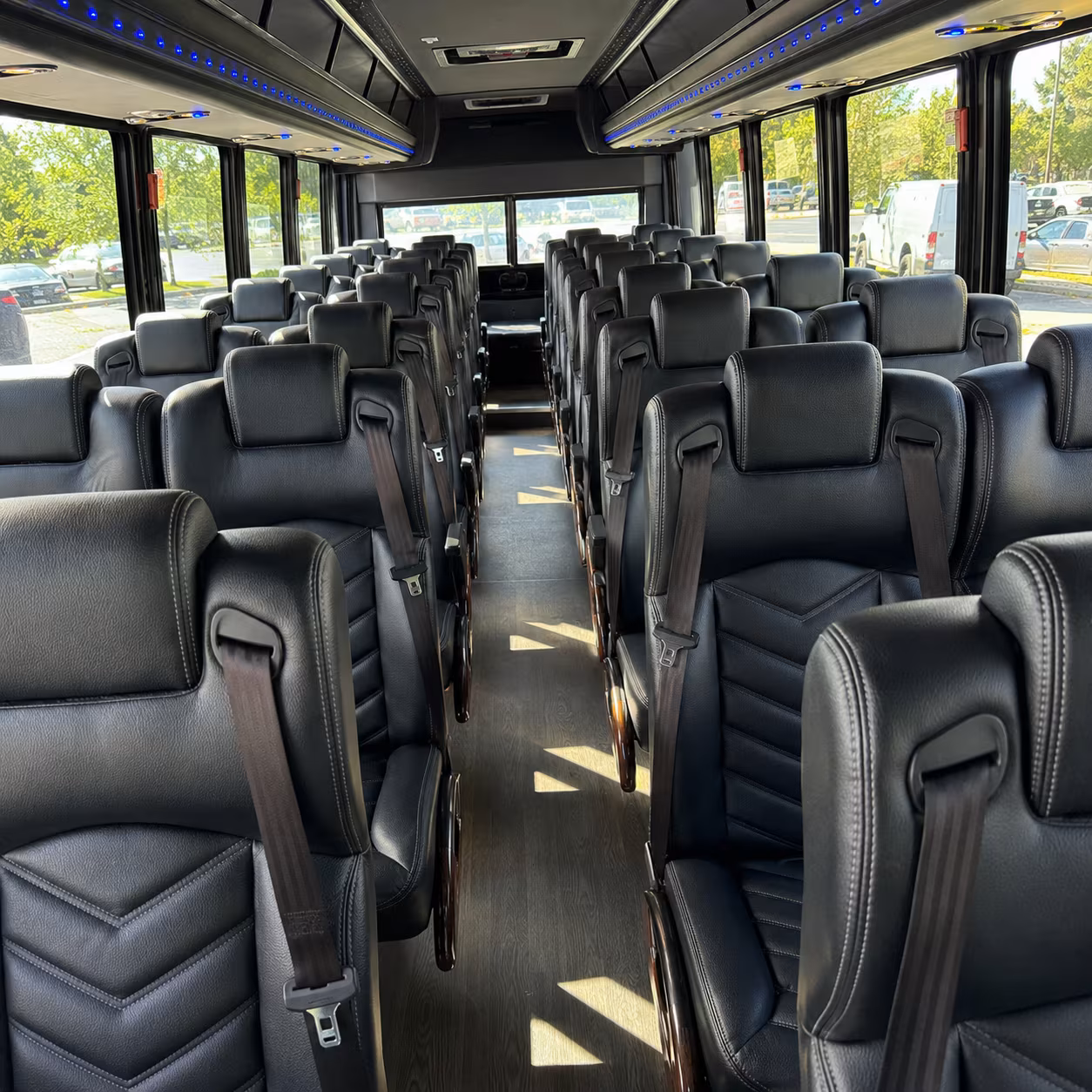 temecula 28 passenger minibus inside