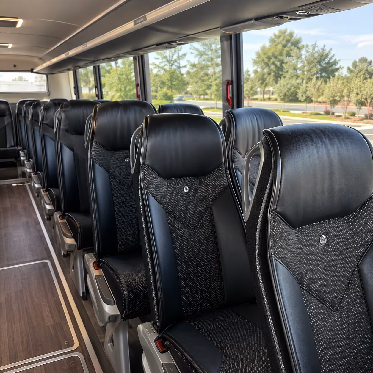 temecula 45 passenger charter bus interior