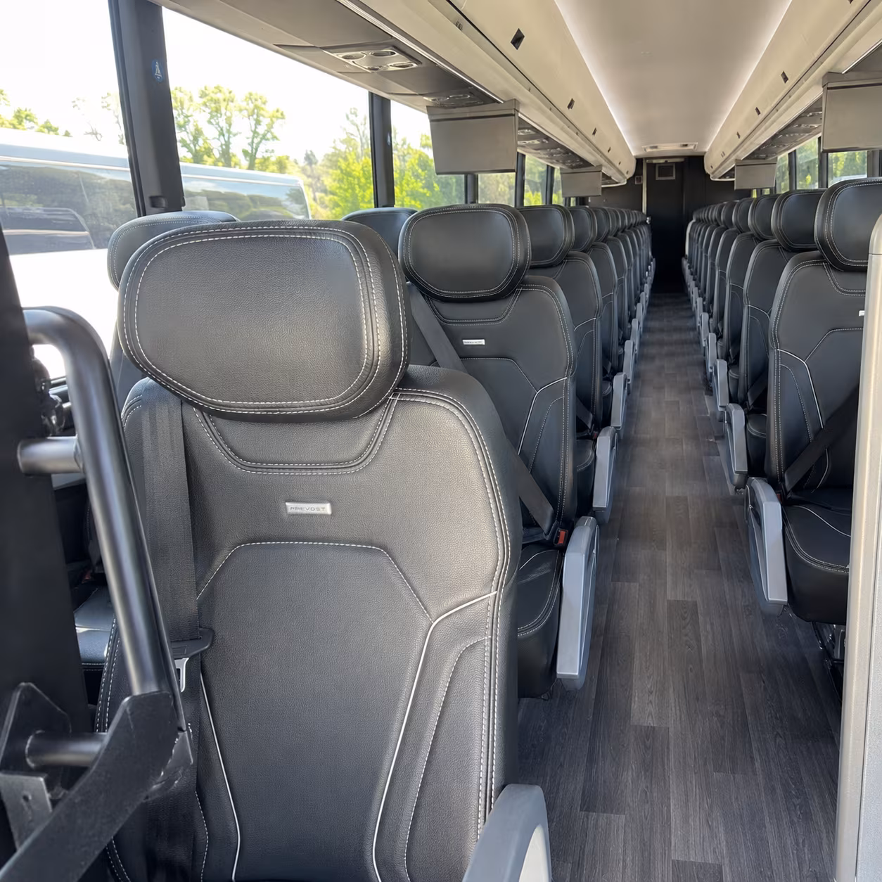temecula 47 passenger charter bus interior
